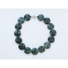 18.5 inches 30mm peacock stone necklace