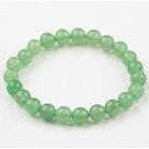 "8mm Round Natural jade Elastic Beaded Bracelet