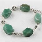 jade tibet silver bracelet with extendable chain