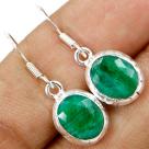 Faceted Emerald earrings