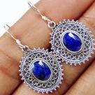 Faceted Blue Saphire earrings