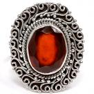 Faceted Garnet Rings