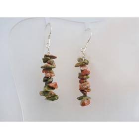 green flower earrings 