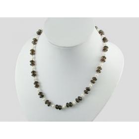 pearl crystal necklace