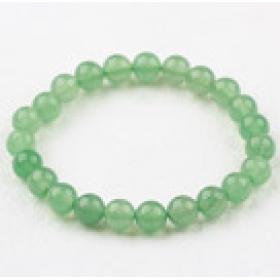 "8mm Round Natural jade Elastic Beaded Bracelet