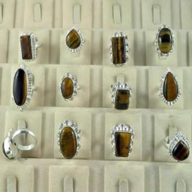 tiger eye stone ring