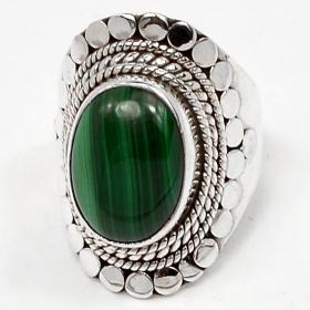 Natural Malachite Ring