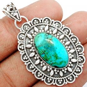 BLUE MOHAVE TURQUOISE PENDANT