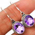 FACETED AMETHYST EARRING