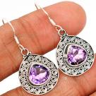FACETED AMETHYST EARRING