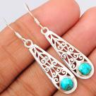 BLUE MOHAVE TURQUOISE EARRING