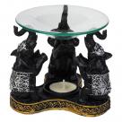 ELEPHANT BLACK POLYRESIN OIL BURNER